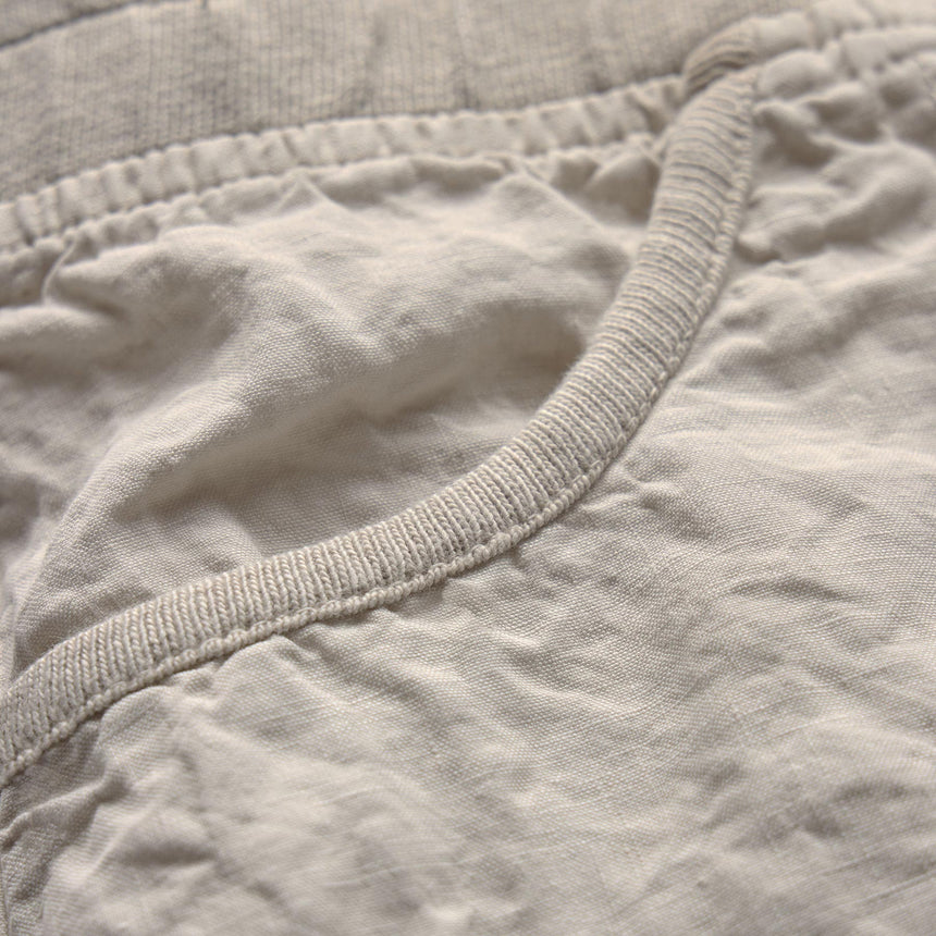 Linen Utility Mini Skirt - Salt Pigment