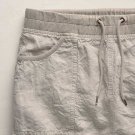 Linen Utility Mini Skirt - Salt Pigment