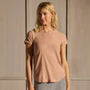 Sheer Slub Crew Neck Tee - Blush | James Perse Los Angeles