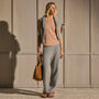 Sheer Slub Crew Neck Tee - Blush | James Perse Los Angeles