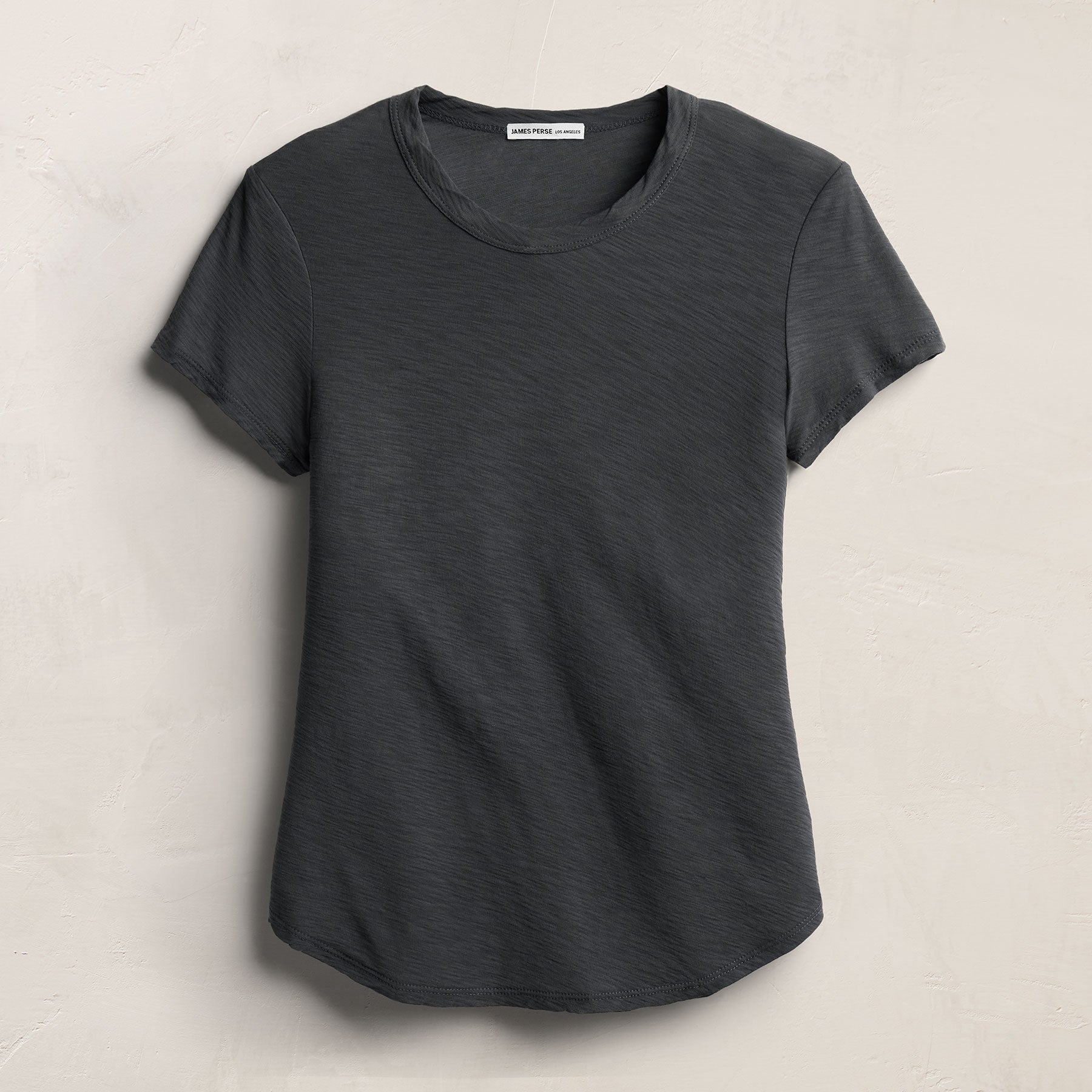 Sheer Slub Crew Neck Tee - Blue Noir