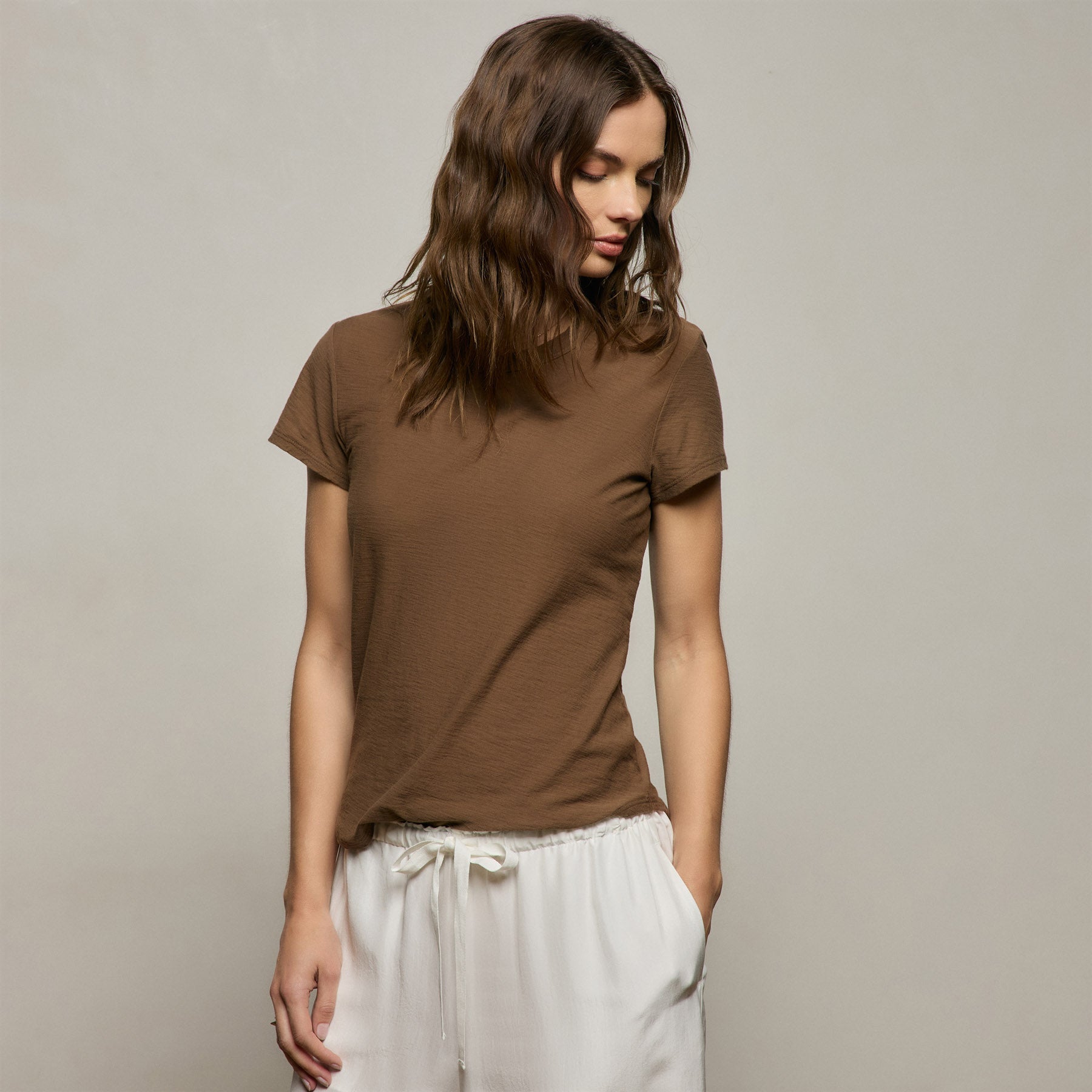 Sheer Slub Crew Neck Tee from James Perse - $90