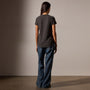 Sheer Slub Crew Neck Tee in Carbon | James Perse Los Angeles
