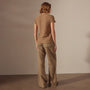 Sheer Slub Crew Neck Tee in Cashew | James Perse Los Angeles