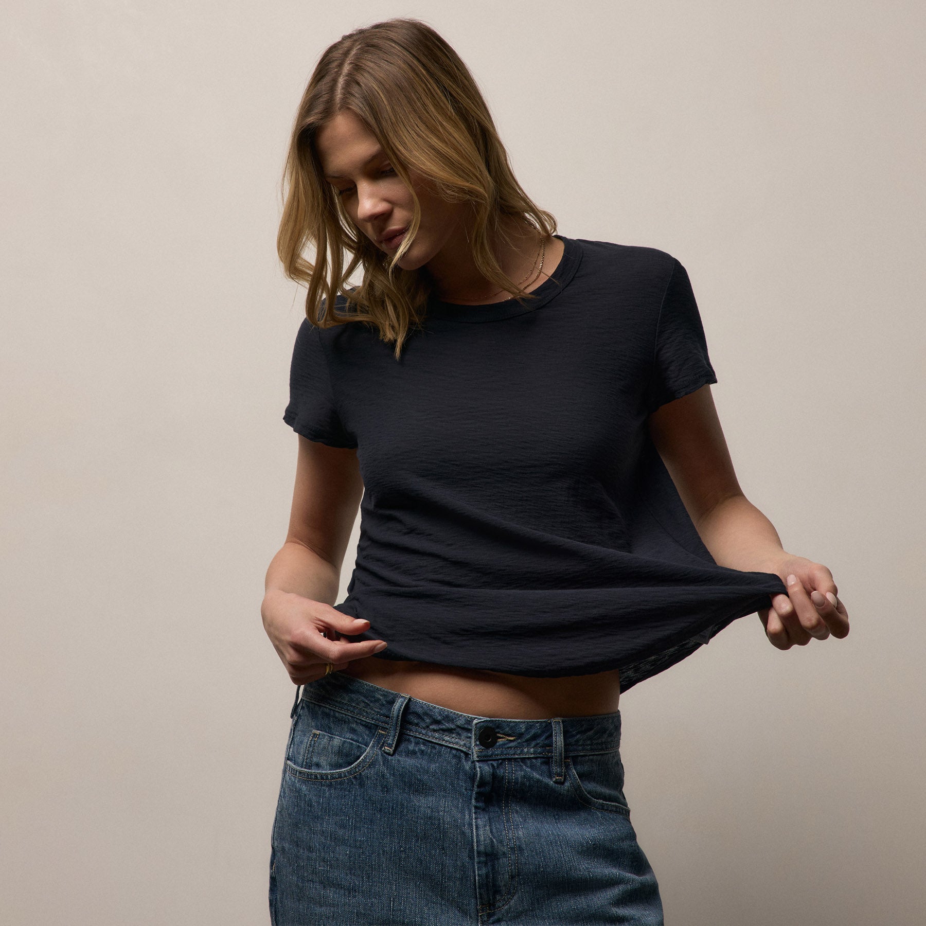 Sheer Slub Crew Neck Tee from James Perse - $90