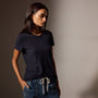 Sheer Slub Crew Neck Tee in Deep | James Perse Los Angeles