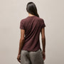 Sheer Slub Crew Neck Tee in Dark Plum | James Perse Los Angeles