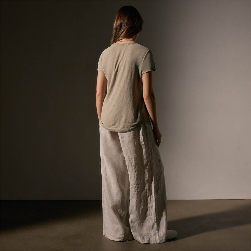 Sheer Slub Crew Neck Tee in Overcast | James Perse Los Angeles