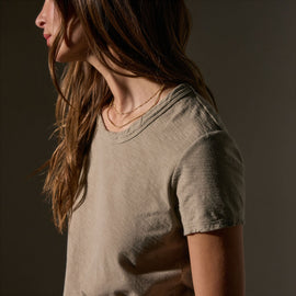 Sheer Slub Crew Neck Tee in Overcast | James Perse Los Angeles