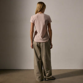 Sheer Slub Crew Neck Tee in Rosewater | James Perse Los Angeles