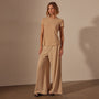 Sheer Slub Crew Neck Tee in Sand Dune | James Perse Los Angeles
