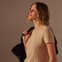Sheer Slub Crew Neck Tee in Sand Dune | James Perse Los Angeles