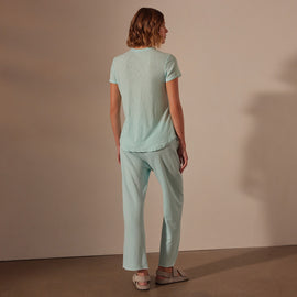 Sheer Slub Crew Neck Tee in Taffy Pigment | James Perse Los Angeles