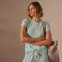 Sheer Slub Crew Neck Tee in Taffy Pigment | James Perse Los Angeles