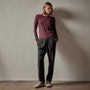 Sheer Slub Long Sleeve Crew in Cordova | James Perse Los Angeles