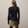 Sheer Slub Long Sleeve Crew in Deep | James Perse Los Angeles