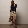 Sheer Slub Long Sleeve Crew in Deep | James Perse Los Angeles