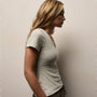 Sheer Slub Casual V Neck in Celery | James Perse Los Angeles