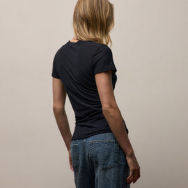 Sheer Slub Casual V Neck in Deep | James Perse Los Angeles