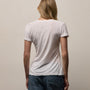 Sheer Slub Casual V Neck in White | James Perse Los Angeles