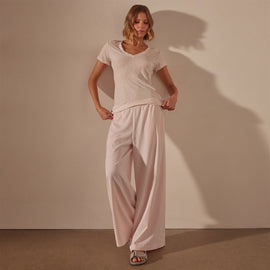 Sheer Slub Casual V Neck in Zephyr | James Perse Los Angeles
