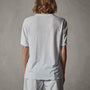 Crepe Jersey Overiszed Short Sleeve Crew in Memory | James Perse Los Angeles