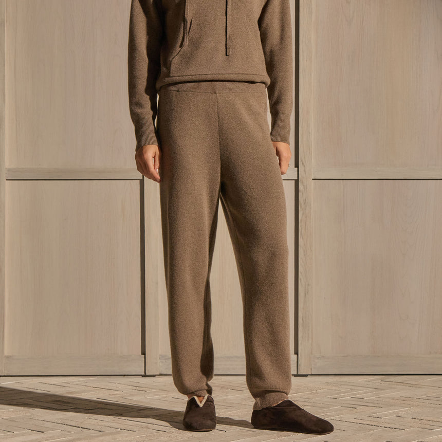 Cashmere Cuffed Pant - Fox