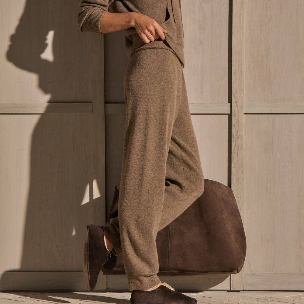 Cashmere Cuffed Pant - Fox