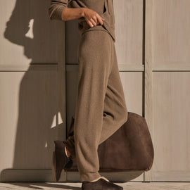 Cashmere Cuffed Pant - Fox