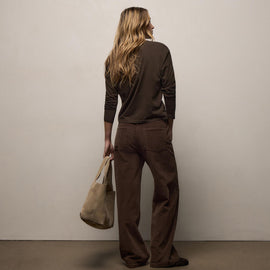 Corduroy Straight Leg Pant in Porcupine | James Perse Los Angeles