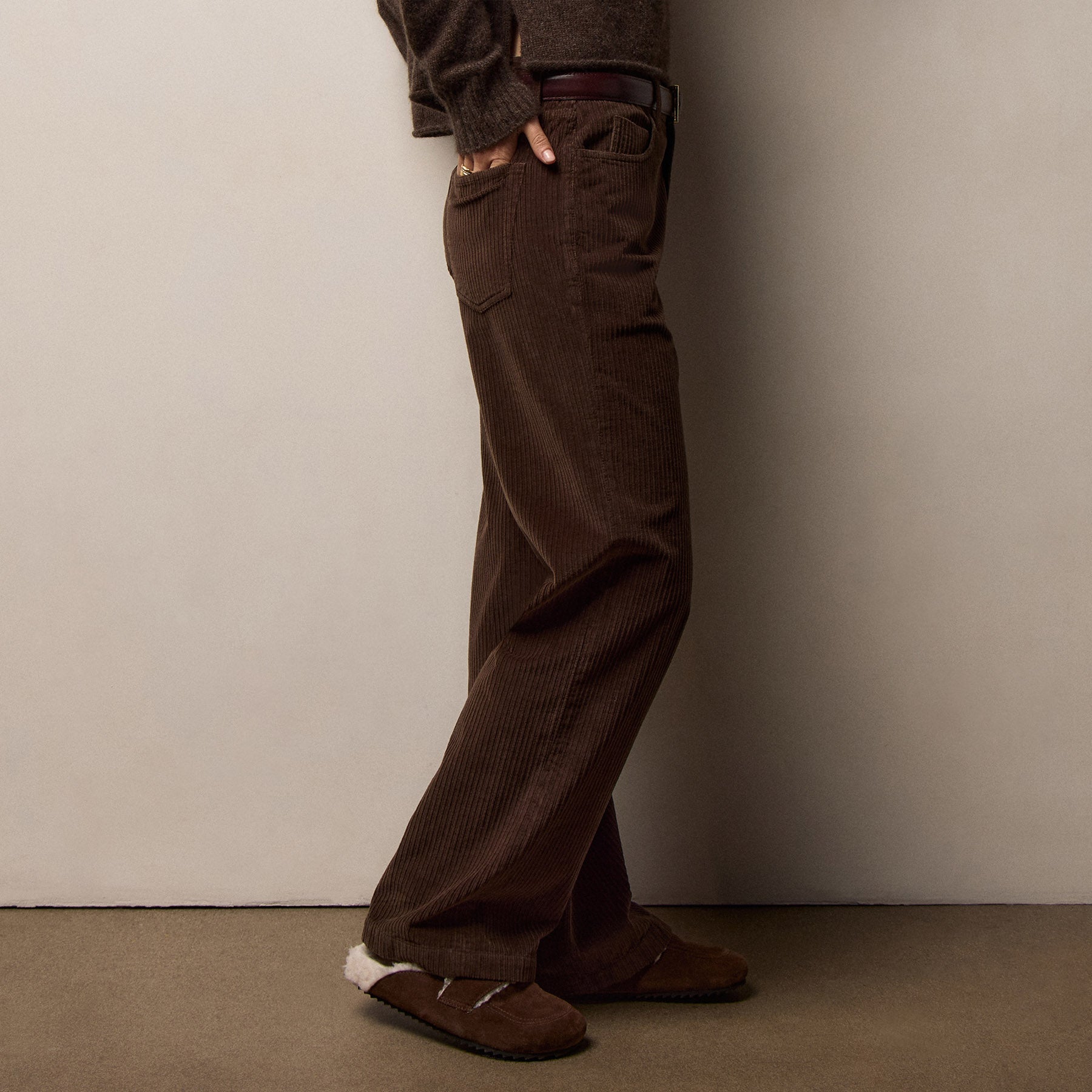 Corduroy Straight Leg Pant