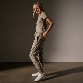 Corduroy Mixed Media Pant in Overcast Pigment | James Perse Los Angeles