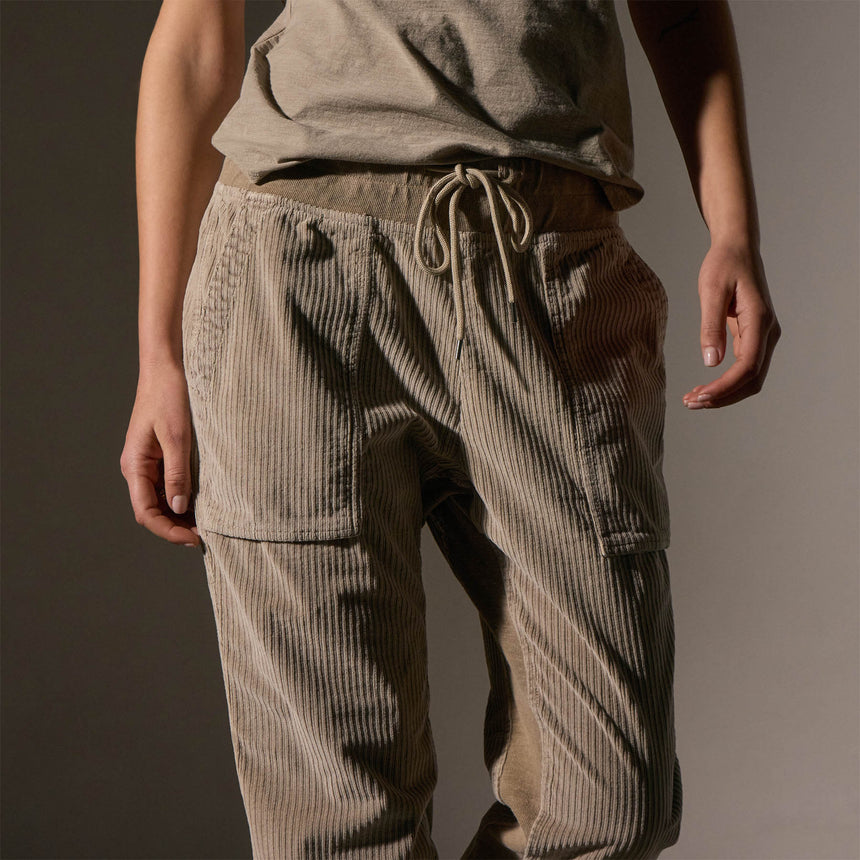 Corduroy Mixed Media Pant in Overcast Pigment | James Perse Los Angeles