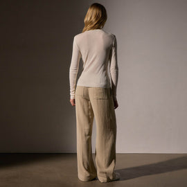 Deep V Tee in Ivory | James Perse Los Angeles
