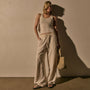 Cashmere Rib Tank in Ivory | James Perse Los Angeles