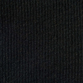 Cotton Cashmere Rib Boat Neck Top in Black | James Perse Los Angeles
