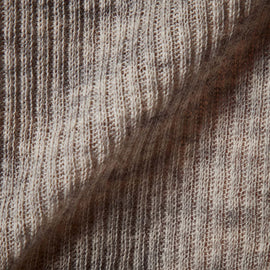 Cotton Cashmere Blend Ribbed Long Sleeve Crew in Heather Grey | James Perse Los Angeles