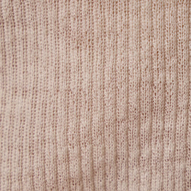 Cotton Cashmere Blend Ribbed Long Sleeve Crew in Ivory | James Perse Los Angeles