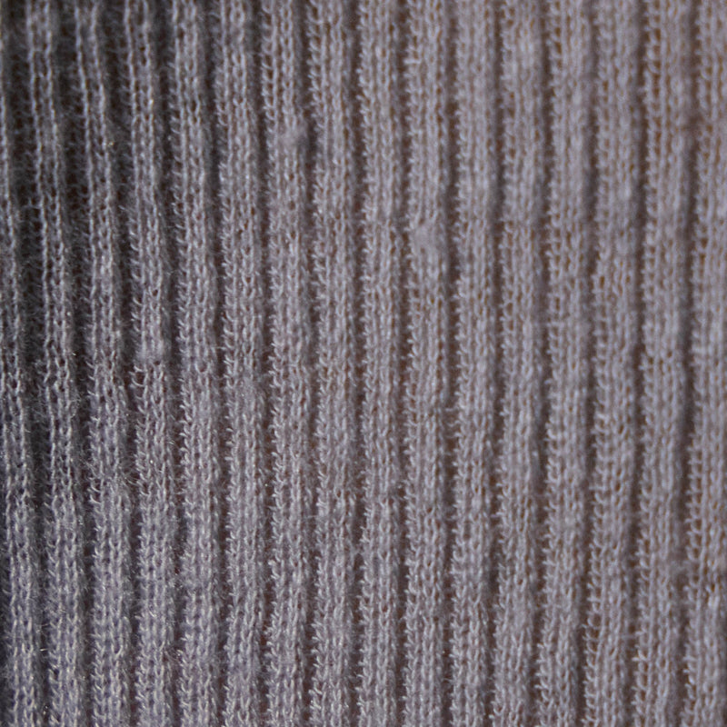 Cotton Cashmere Blend Ribbed Henley in Grey Sky | James Perse Los Angeles