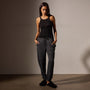Cotton Cashmere Blend Ribbed Tank in Black | James Perse Los Angeles