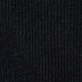 Cashmere Rib Deep V Neck  in Black | James Perse Los Angeles