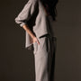 Relaxed Wool Pant  in Silver Wheat | James Perse Los Angeles