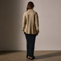 Relaxed Wool Blend Shirt in Biscuit | James Perse Los Angeles
