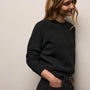 Vintage Cozy Crew in Black | James Perse Los Angeles
