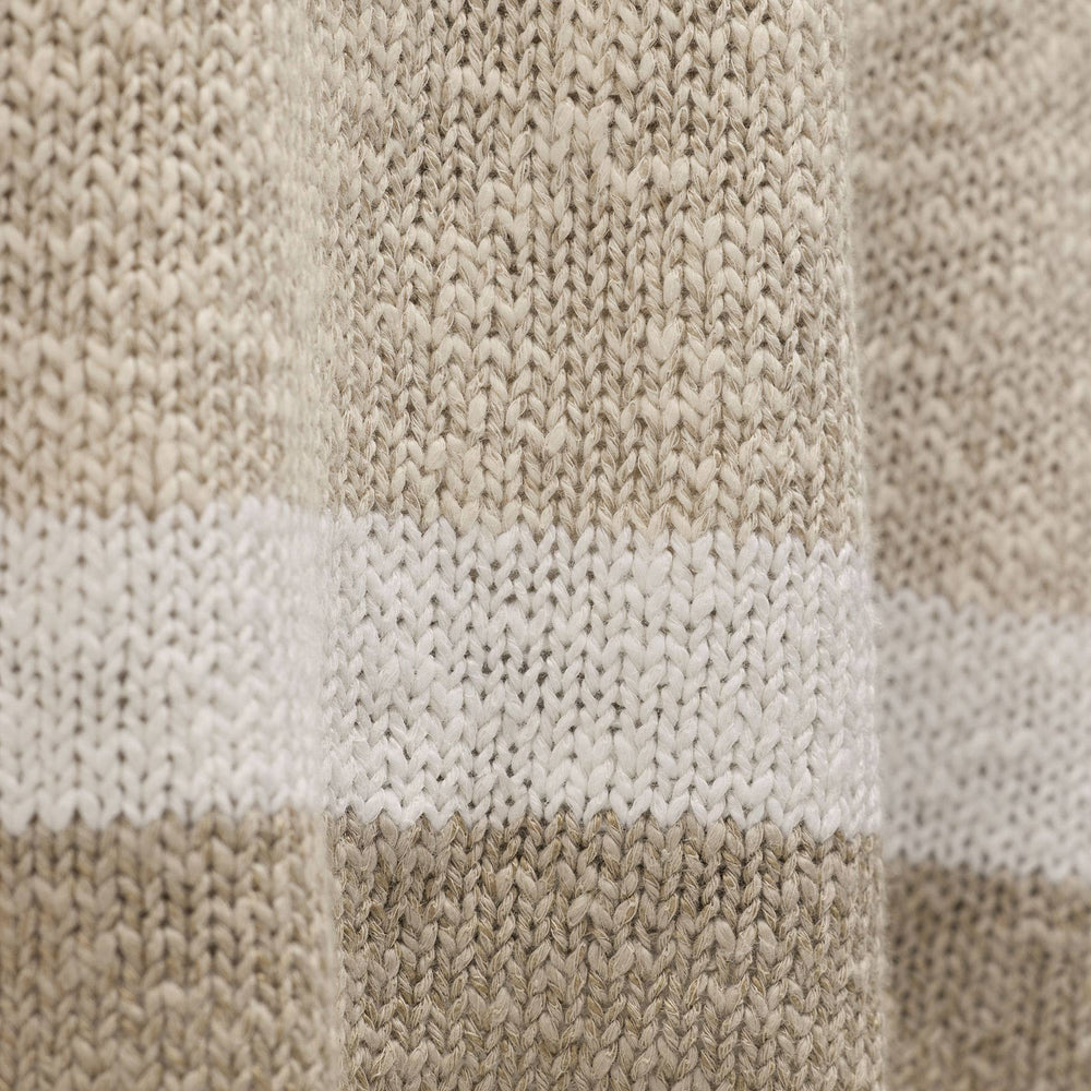 Baja Surf Hooded Poncho in Natural/White/Taupe | James Perse Los Angeles