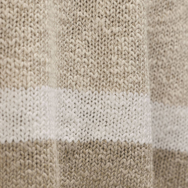 Baja Surf Hooded Poncho in Natural/White/Taupe | James Perse Los Angeles