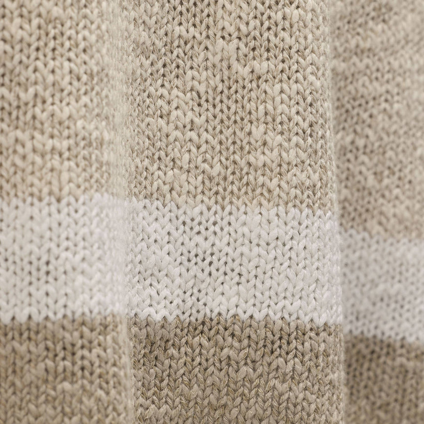 Baja Surf Hooded Poncho in Natural/White/Taupe | James Perse Los Angeles