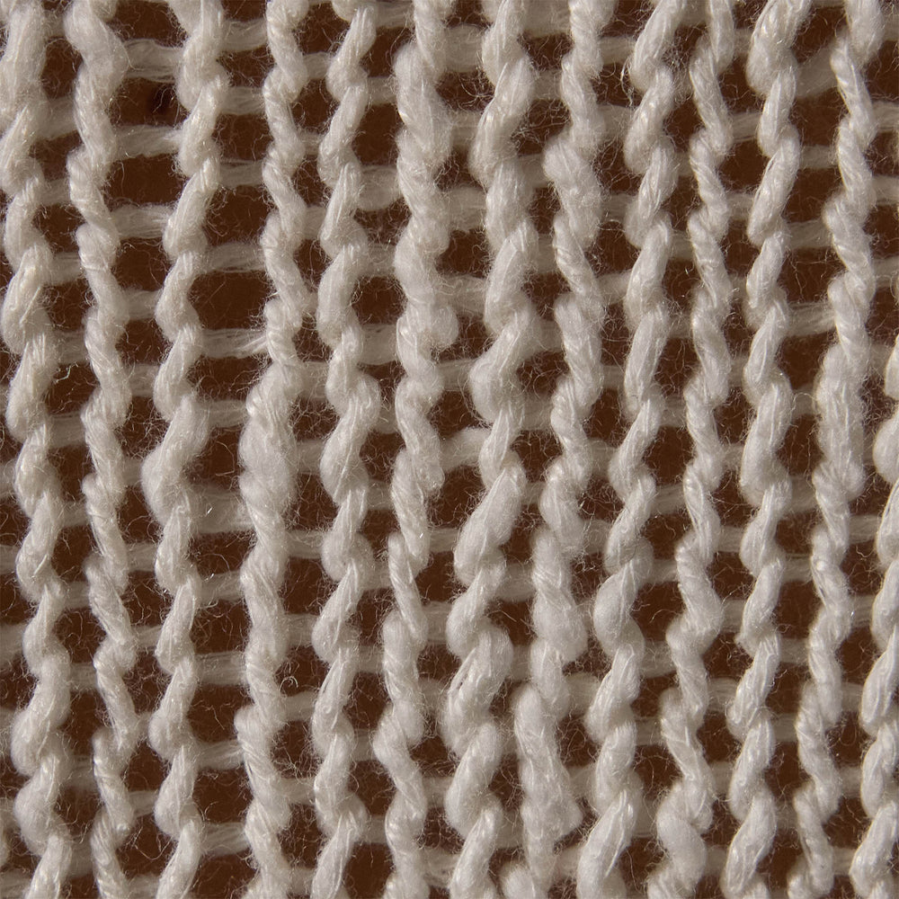 Cotton Linen Open Knt Pullover in White | James Perse Los Angeles