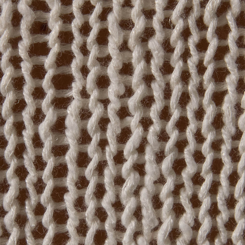 Cotton Linen Open Knt Pullover in White | James Perse Los Angeles