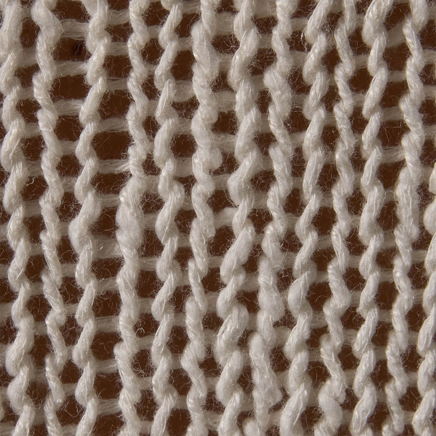 Cotton Linen Open Knt Pullover in White | James Perse Los Angeles